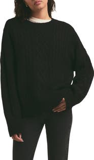 Favorite Daughter Oversize Cable Knit Sweater