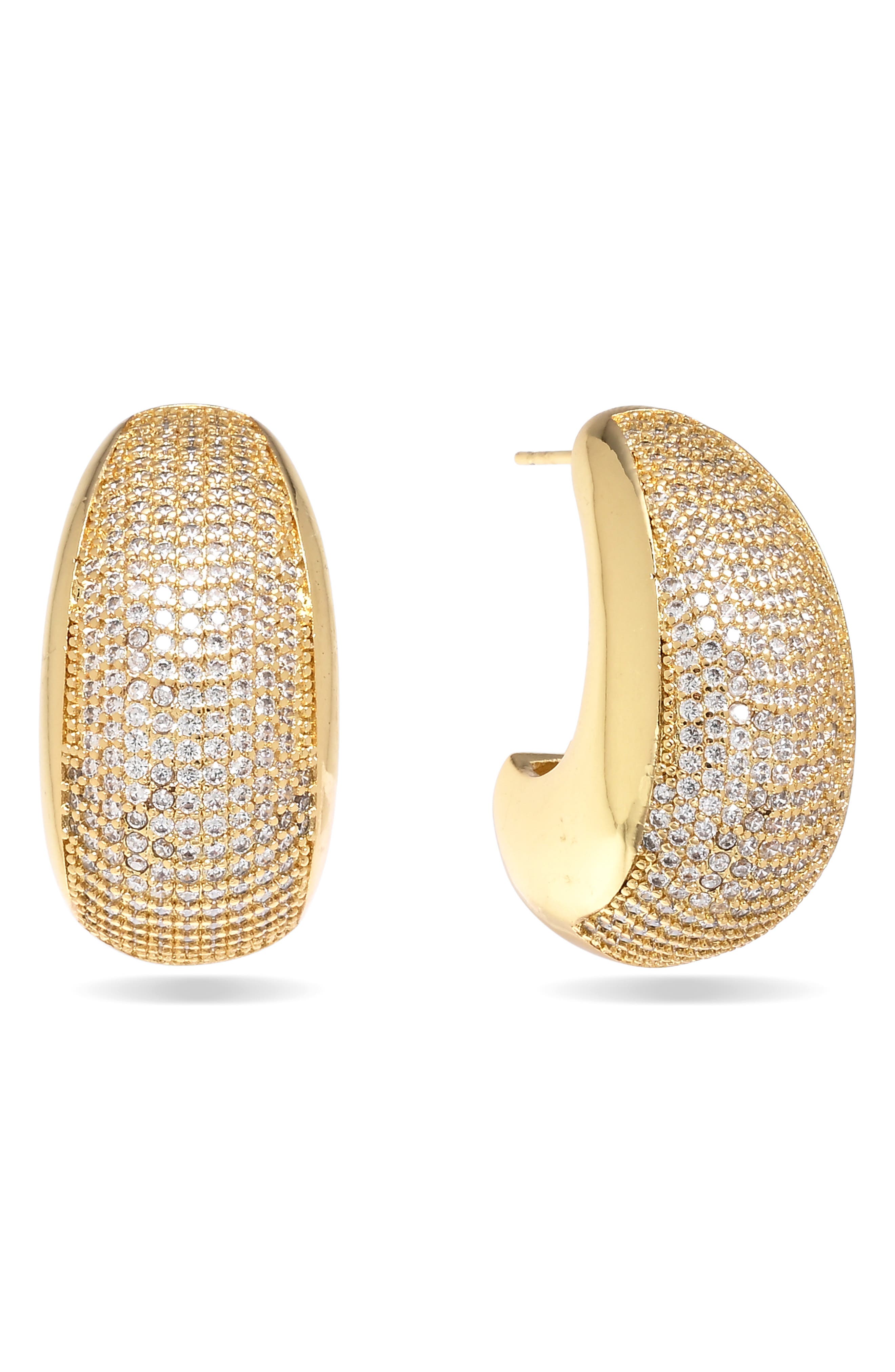 Seren Cubic Zirconia Hoop Earrings