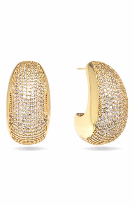 Seren Cubic Zirconia Hoop Earrings
