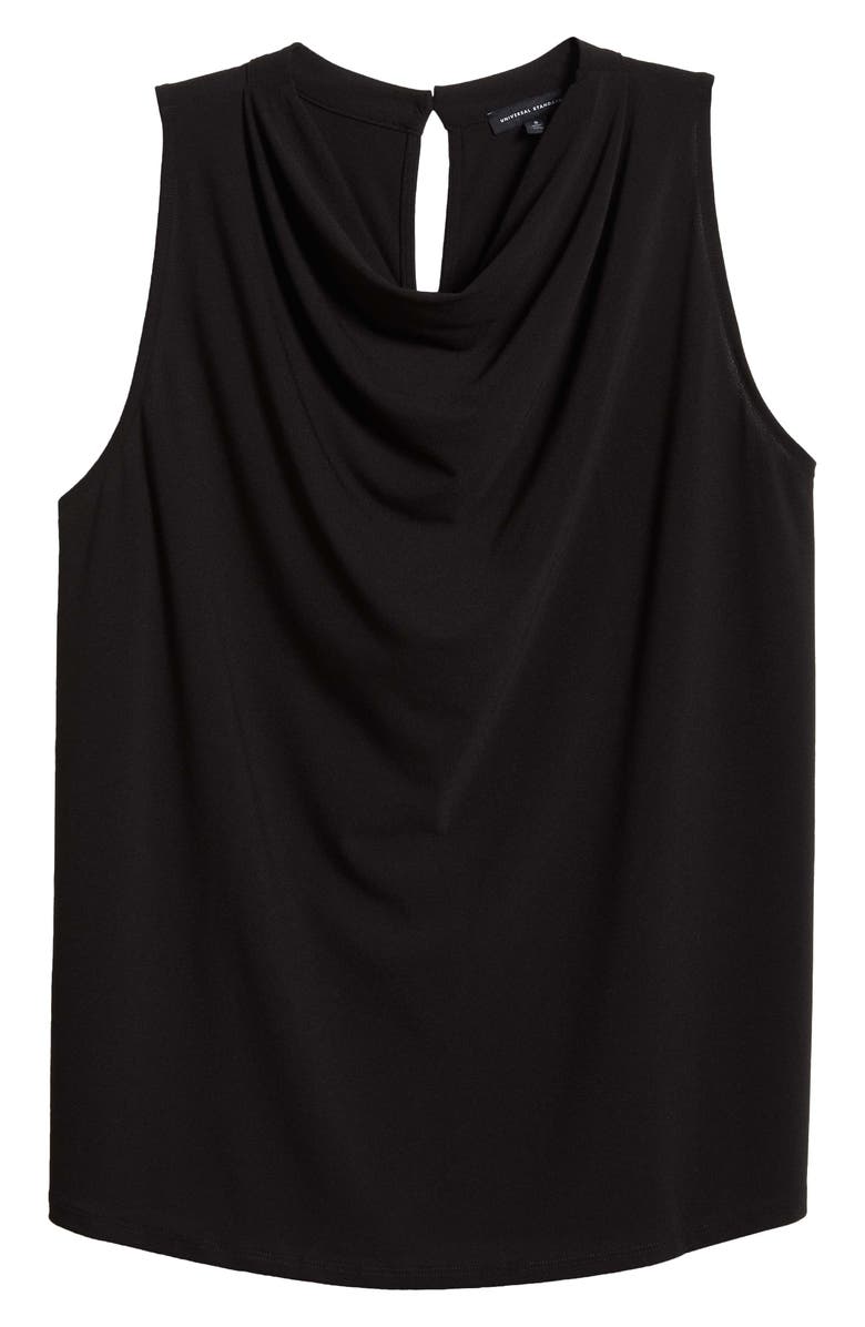 Universal Standard Cowl Neck Crepe Tank, Alternate, color, 