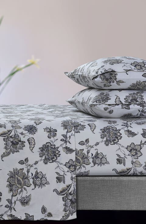 Ayana Floral Cotton Flannel Sheet Set