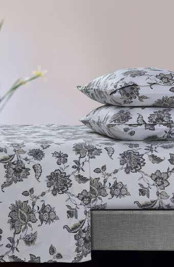 AZORES HOME Ayana Floral Cotton Flannel Sheet Set