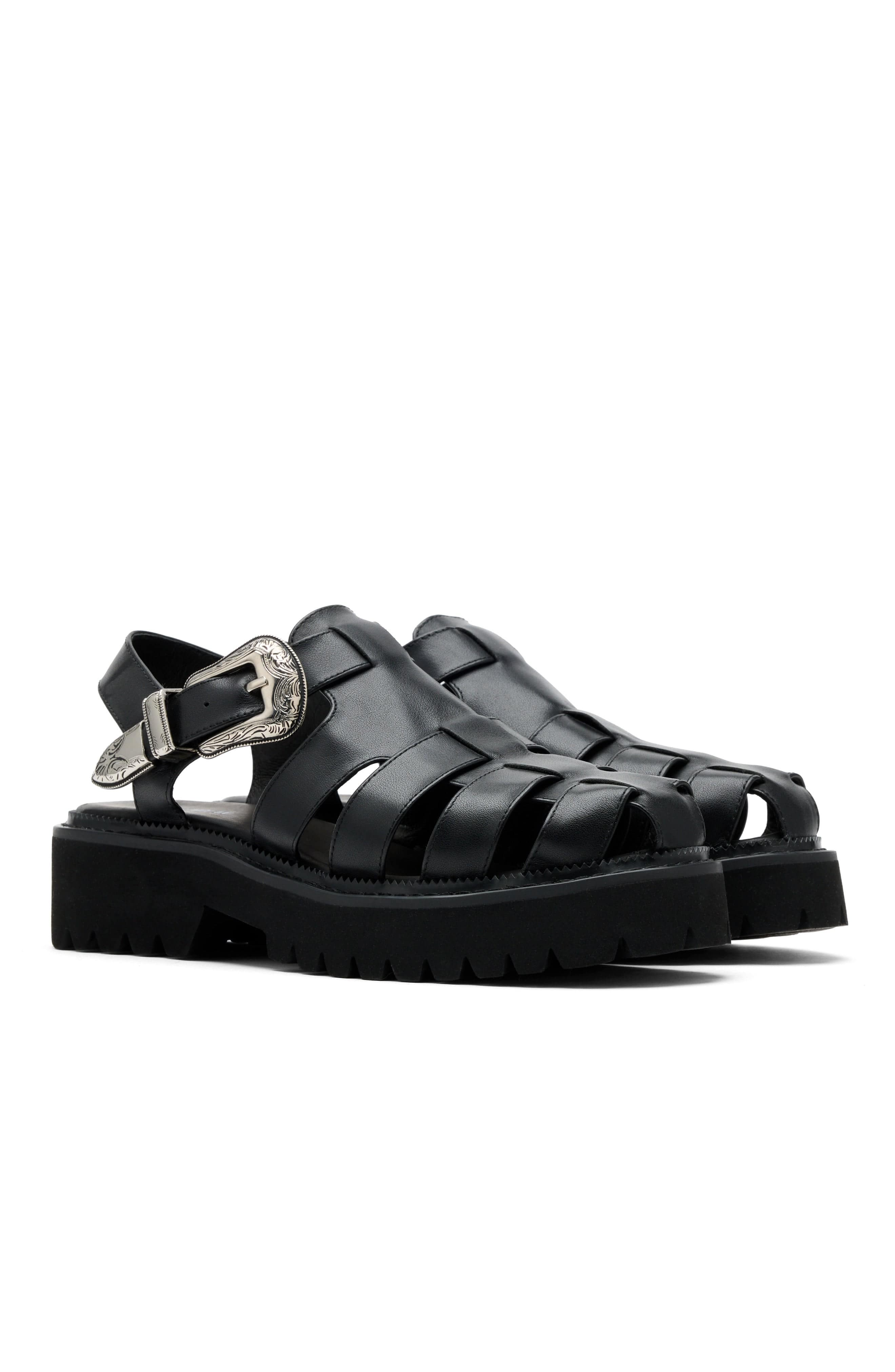 MARC NOLAN Maya Lug Fisherman Sandals, Alternate, color, 