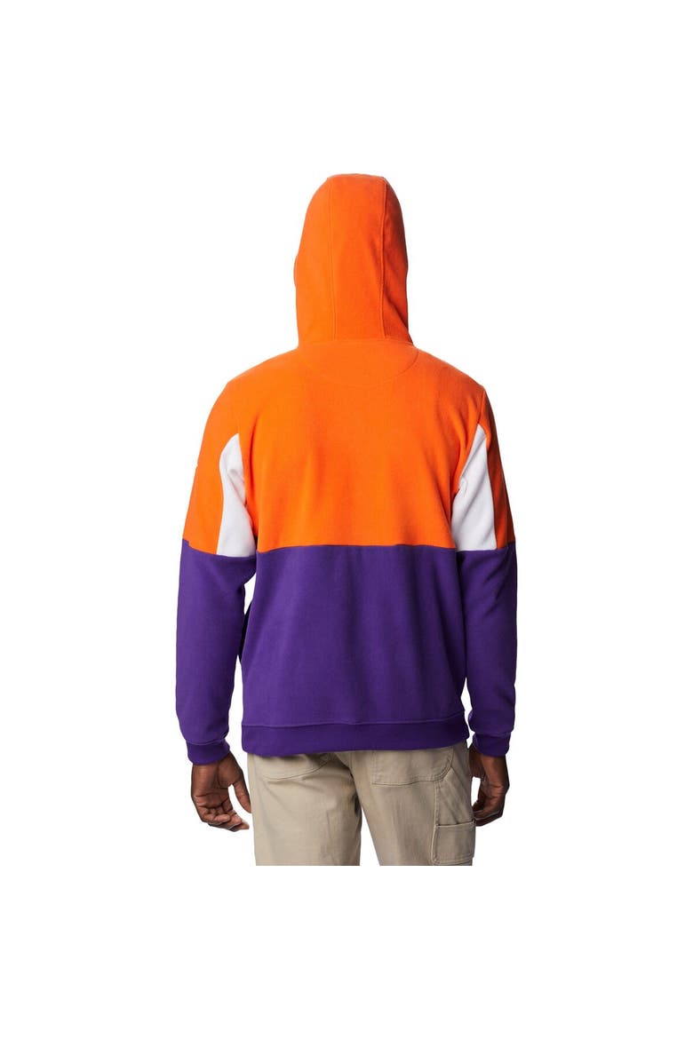 Men's Columbia Purple/Orange Clemson Tigers Lodge Quarter-Zip Hoodie, Alternate, color, Purple