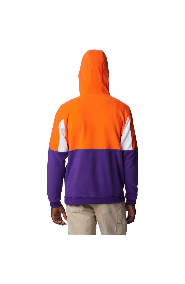 Columbia Men's Columbia Purple/Orange Clemson Tigers Lodge Quarter-Zip Hoodie, Alternate, color, Purple