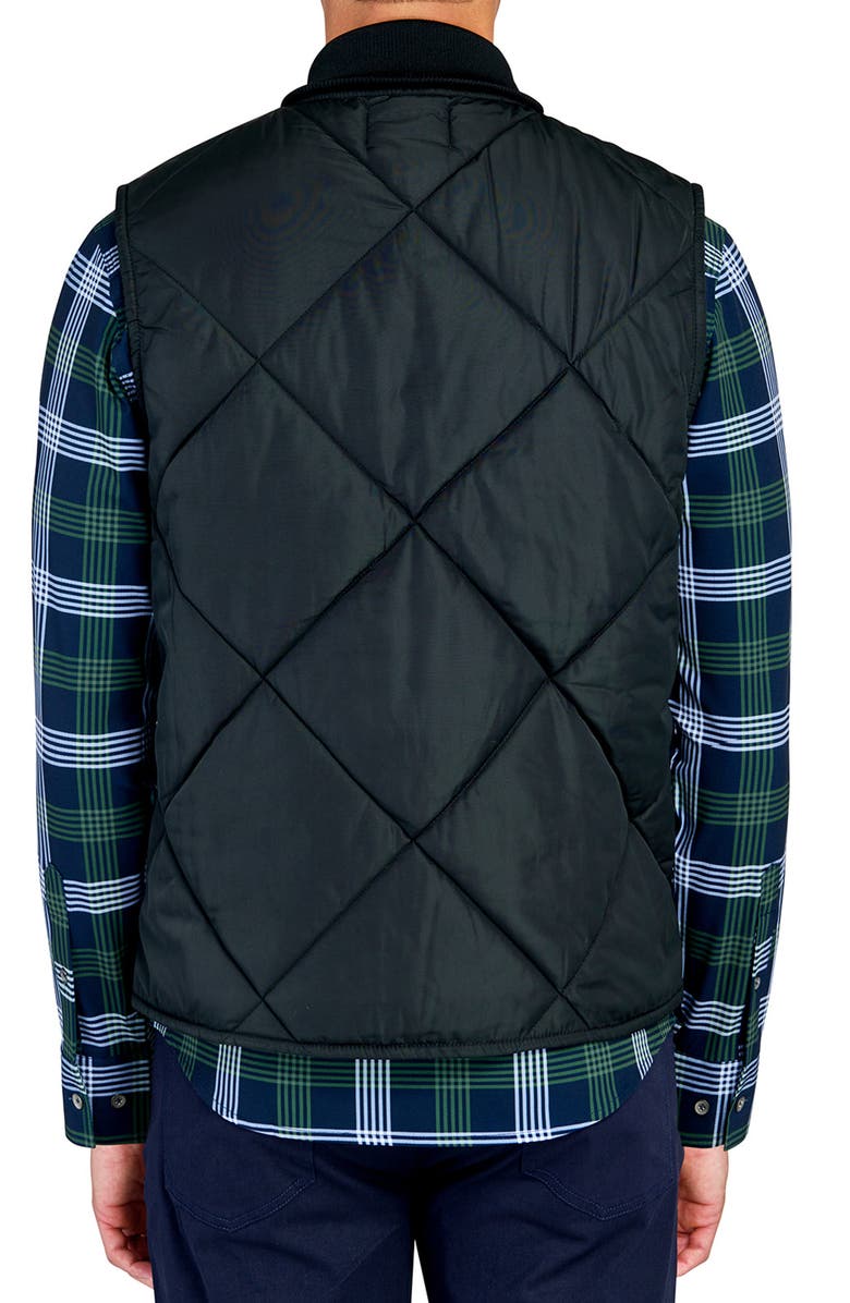 W.R.K Solid Quilted Vest, Alternate, color, Black