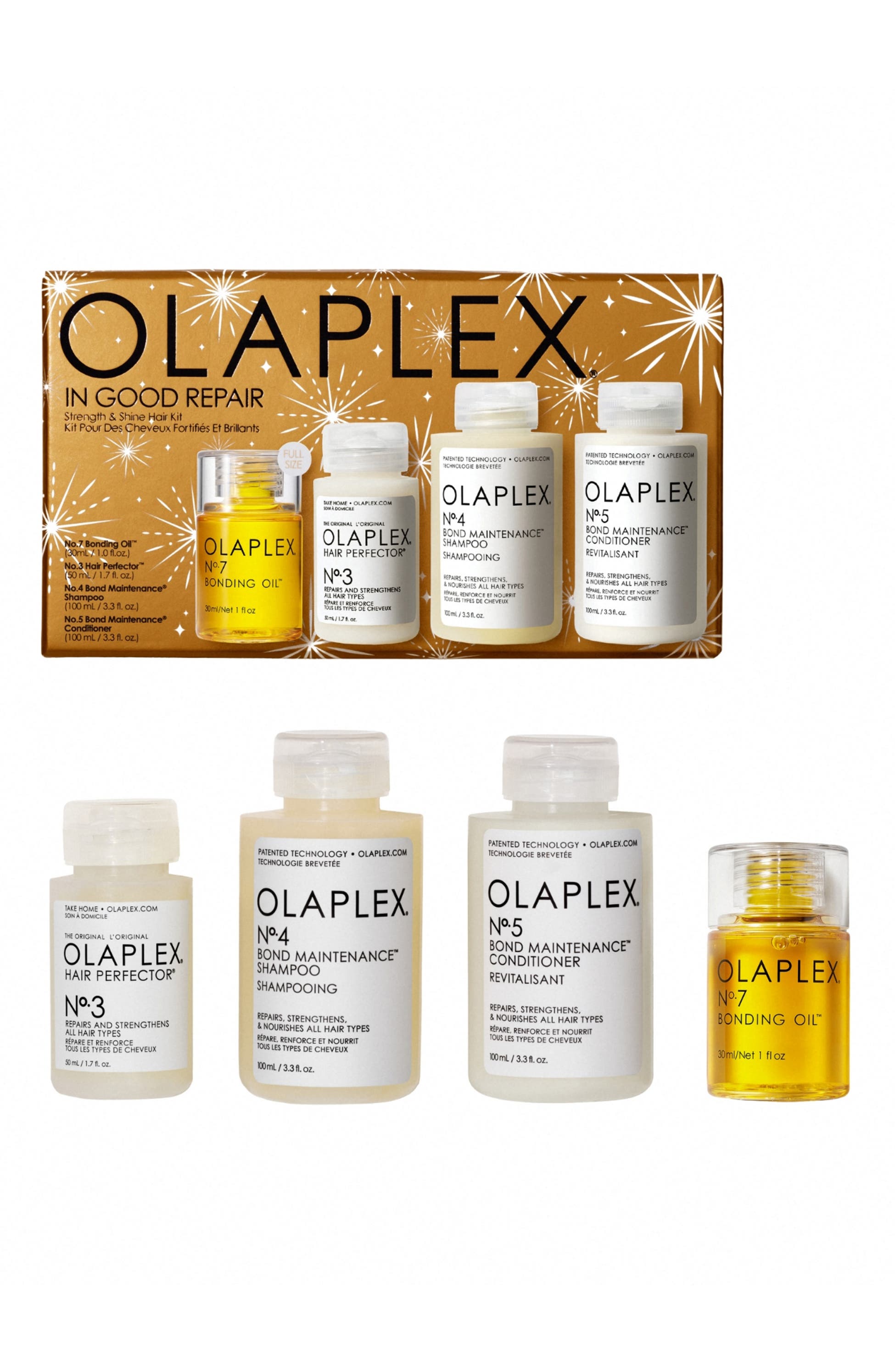 Olaplex In Good Repair Strength & Shine Hair Set $75 Value, Main, color,