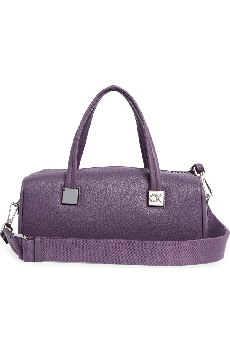 Calvin Klein Rue Satchel Bag, Main, color, Winter Plum