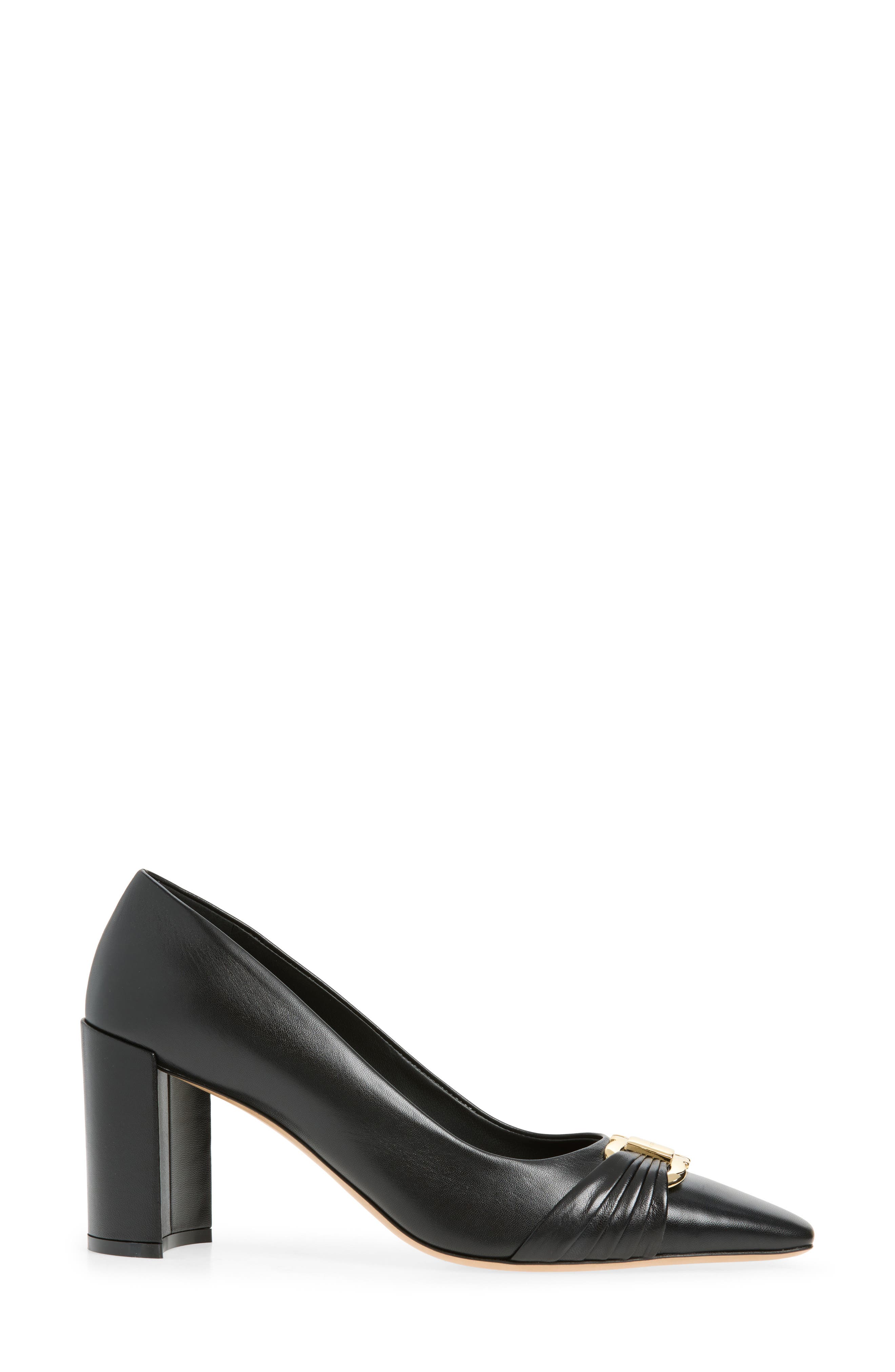 FERRAGAMO Tillya Square Toe Pump, Alternate, color, Nero Nero Nero