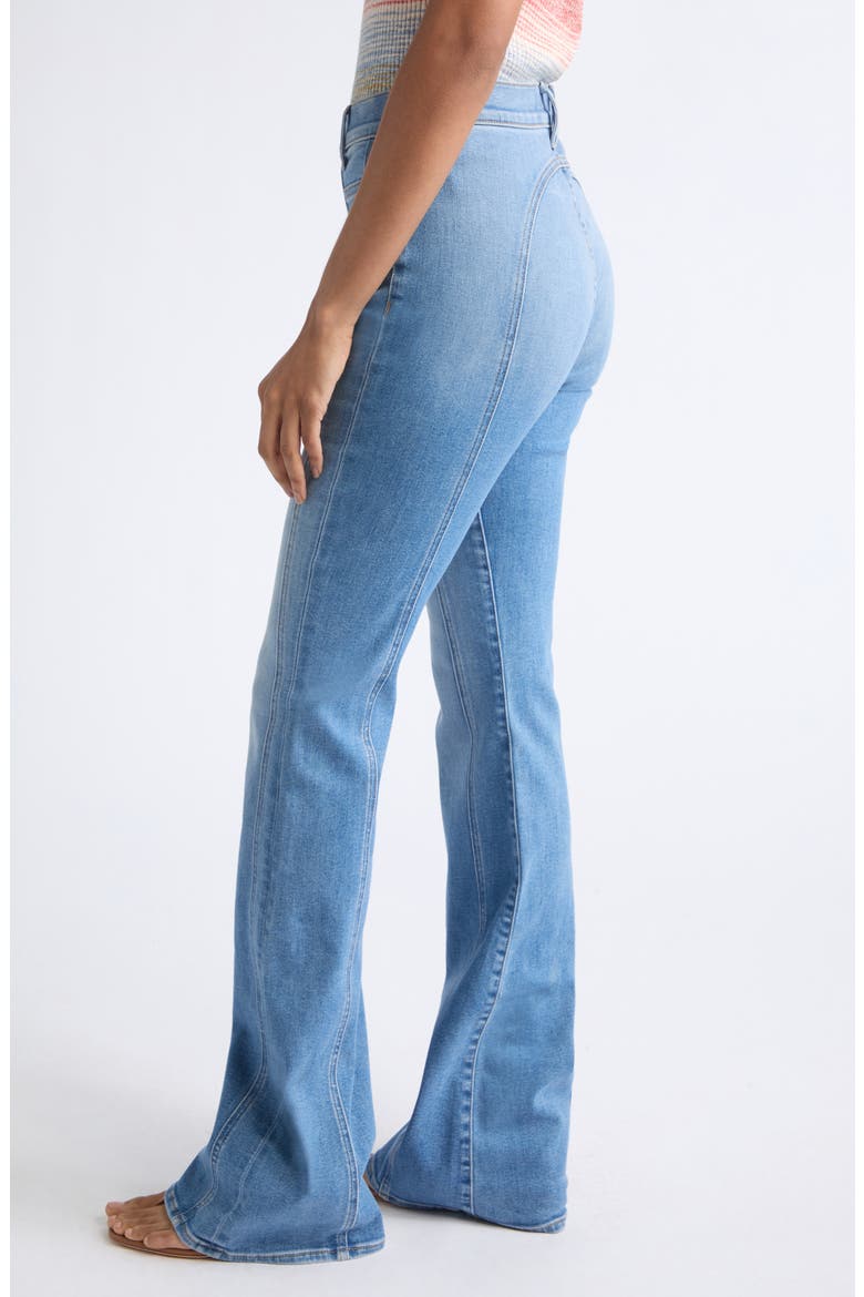 Beverley High Waist Flare Jeans, Alternate, color, SNEAK PEEK
