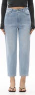 Bayeas Ultra High Waist Crop Slim Straight Leg Jeans
