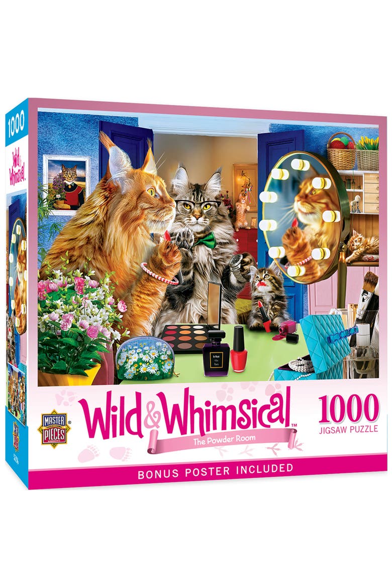 The Powder Room 1000 Piece Jigsaw Puzzle, Main, color, Multicolor