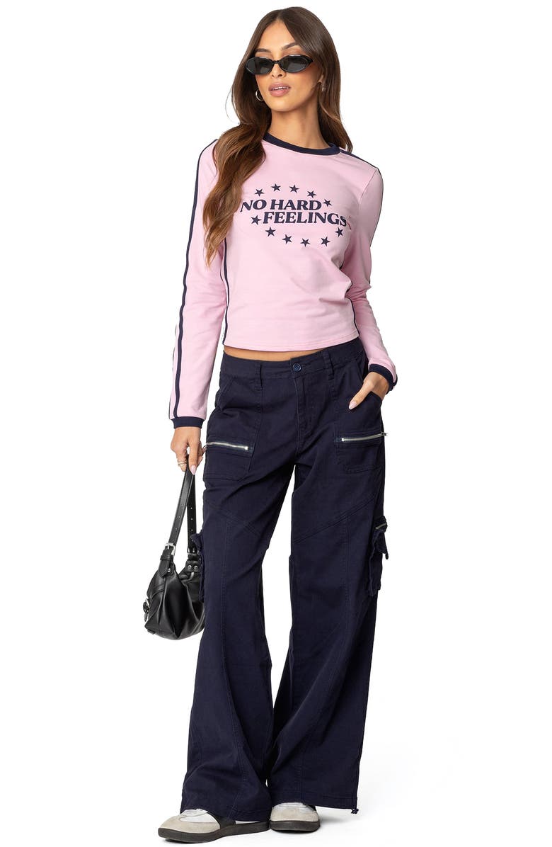 EDIKTED Kimmie Wide Leg Cargo Pants, Alternate, color, 