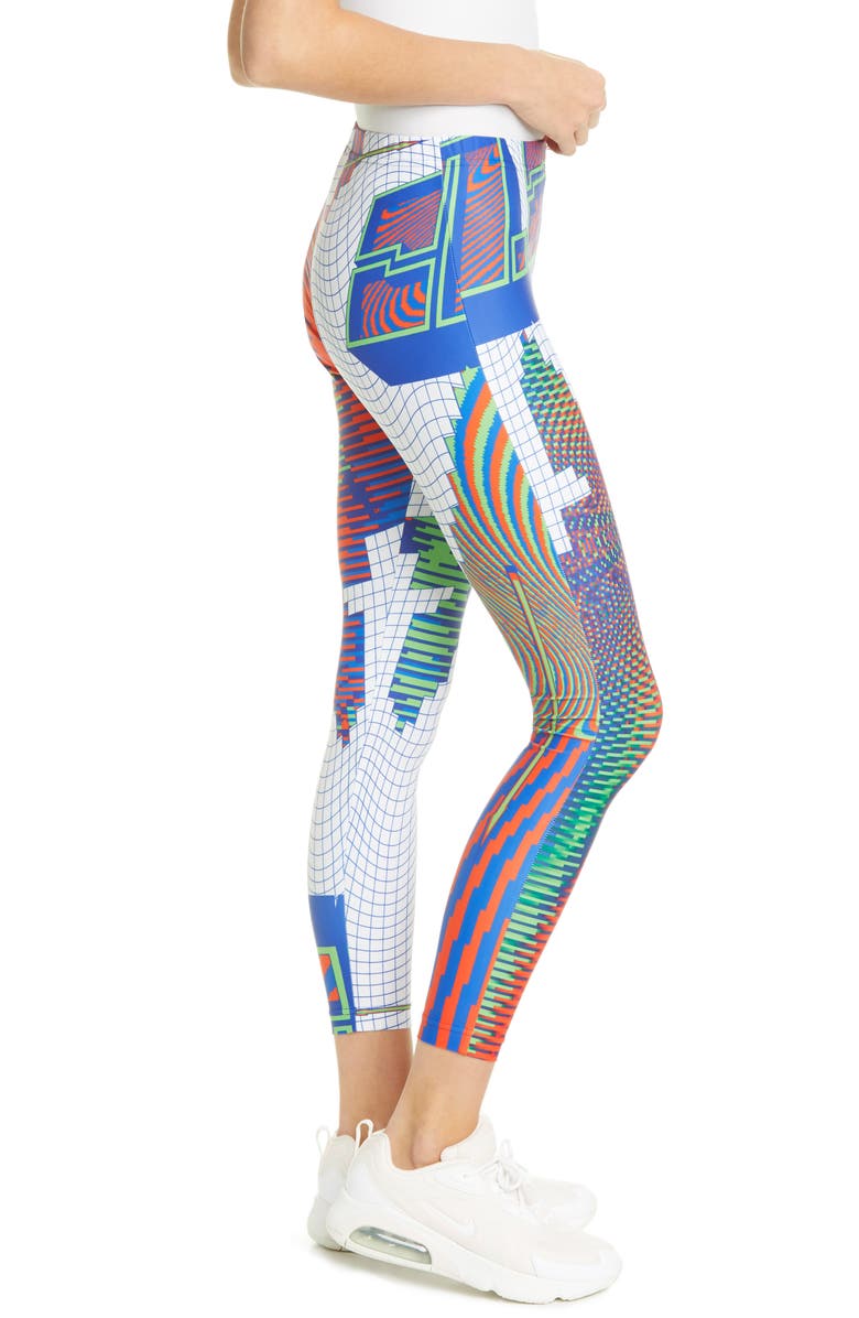 Junya Watanabe Print High Waist Ankle Leggings, Alternate, color,