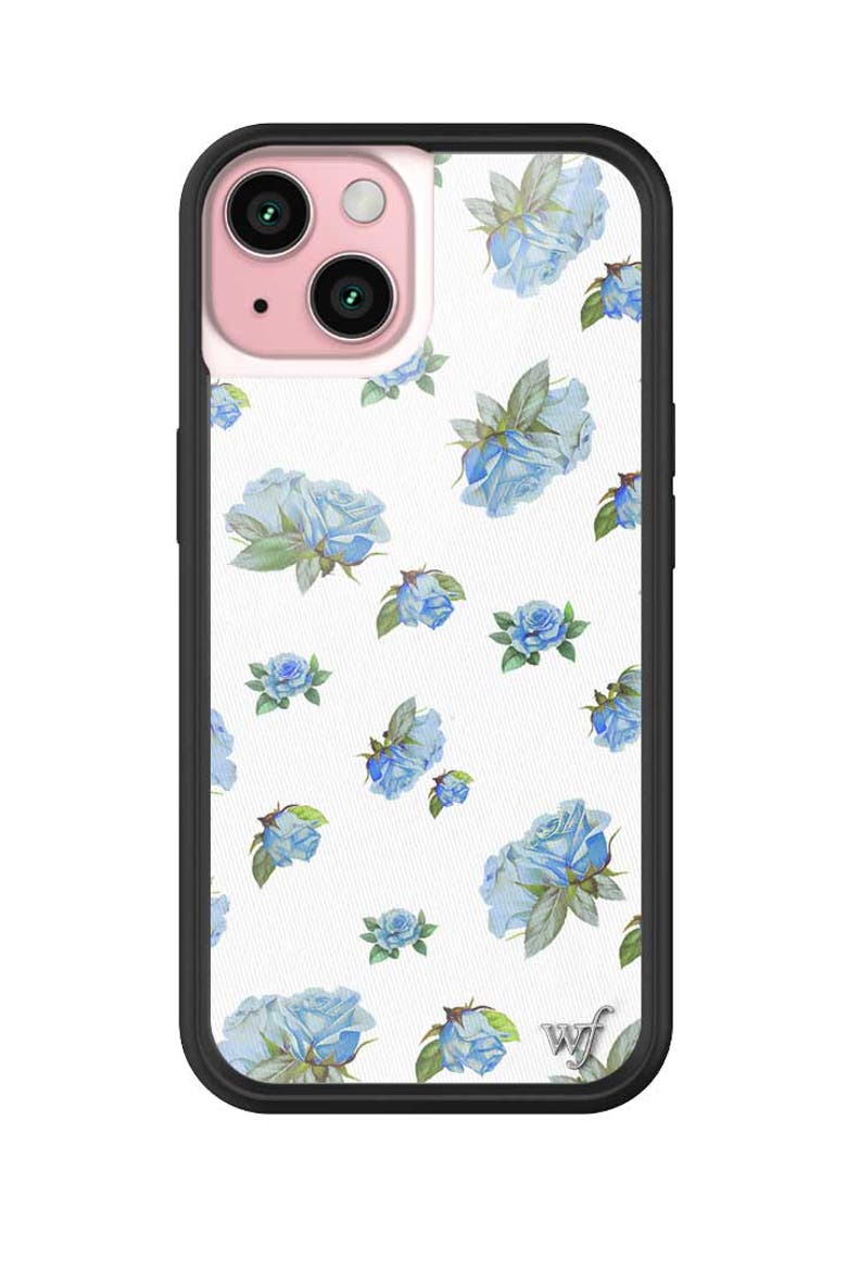 Moonlight Rose iPhone Case, Alternate, color, Blue
