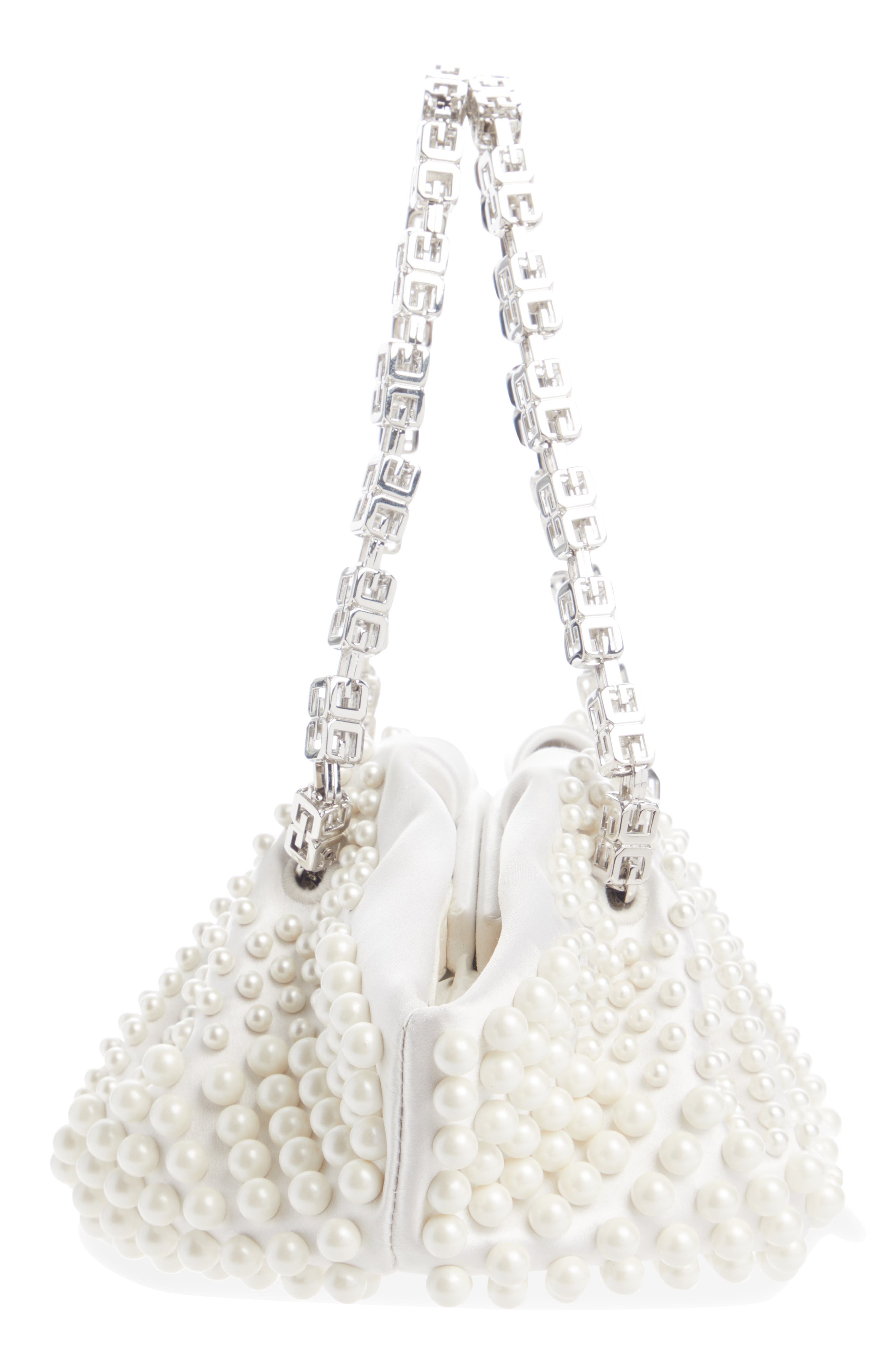 Givenchy Mini Kenny Imitation Pearl Top Handle Bag, Alternate, color, 