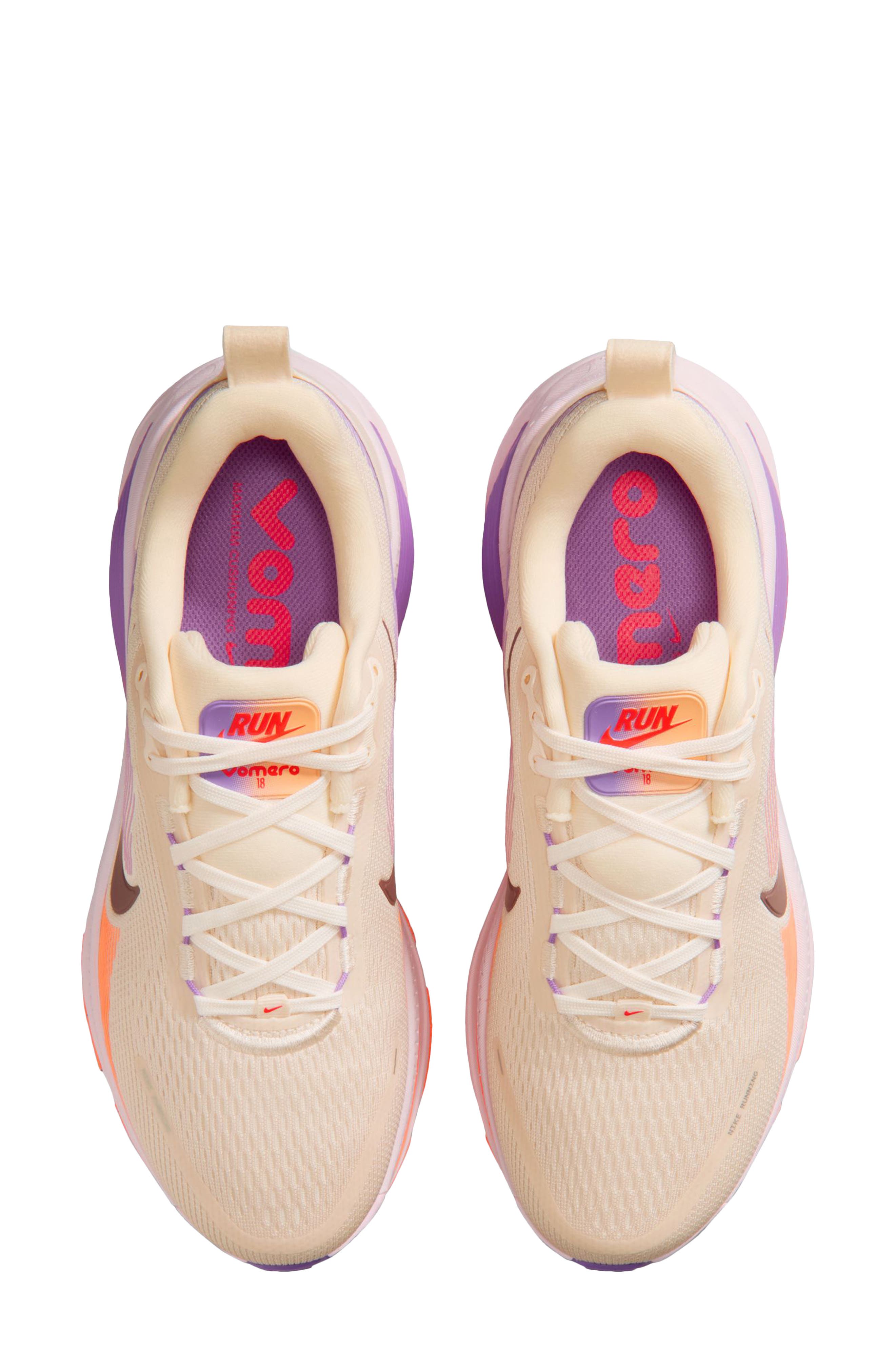 Vomero 18 Running Shoe, Alternate, color, CHALK/ TATTOO