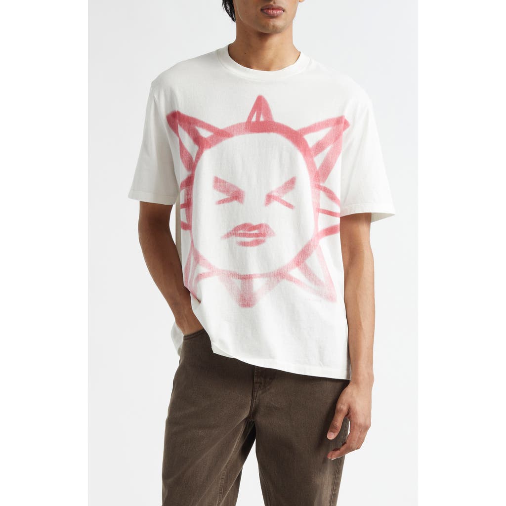 OUR LEGACY Box Squinting Sun Graphic T-Shirt in Squinting Sun Legacy Jersey  product