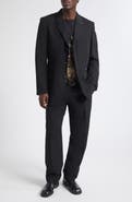 Yohji Yamamoto Gabardine Double Pleated Wide Leg Pants
