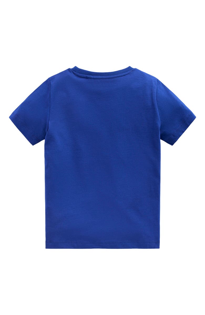 Mini Boden Kids' Glow in the Dark Cotton Graphic T-Shirt, Alternate, color, Bright Blue Scorpion