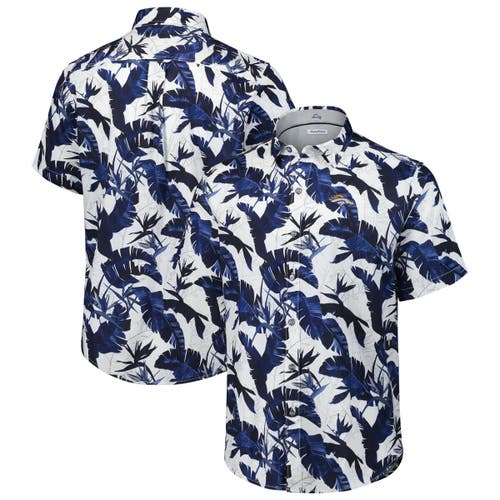 Tommy Bahama Navy Denver Broncos Sunnyvale Blooms Camp Button-up Shirt