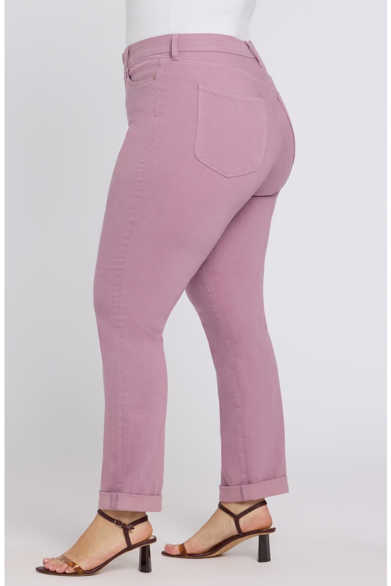 Marilyn Triple Stitch High Waist Straight Leg Jeans, Alternate, color, DUSKY DAISY