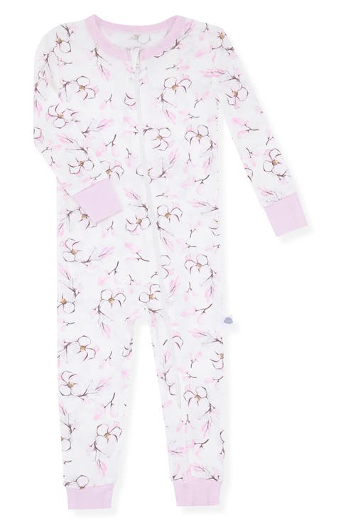 Floral Fitted One-Piece Pajamas