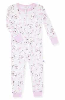 Floral Fitted One-Piece Pajamas