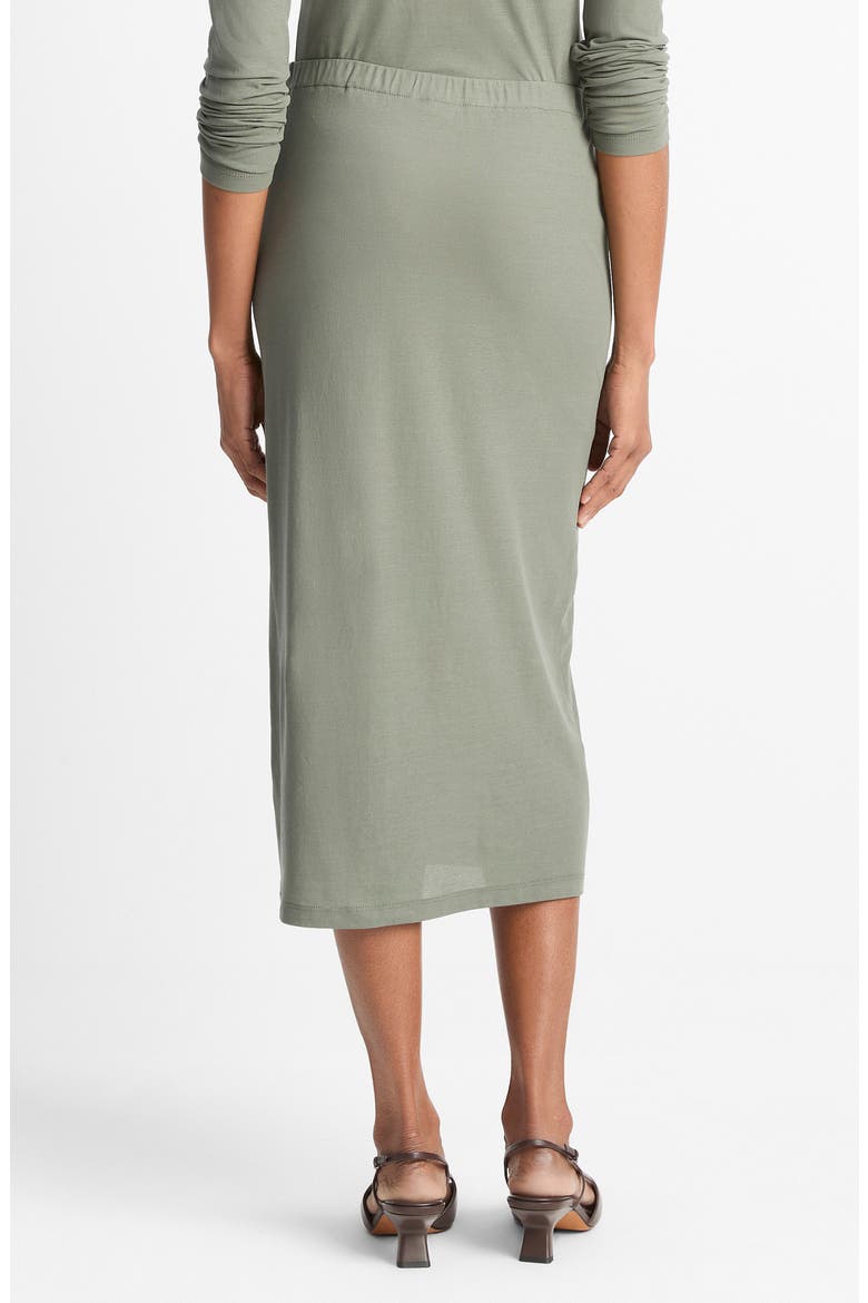 Cotton Midi Skirt, Alternate, color, CLAY SAGE