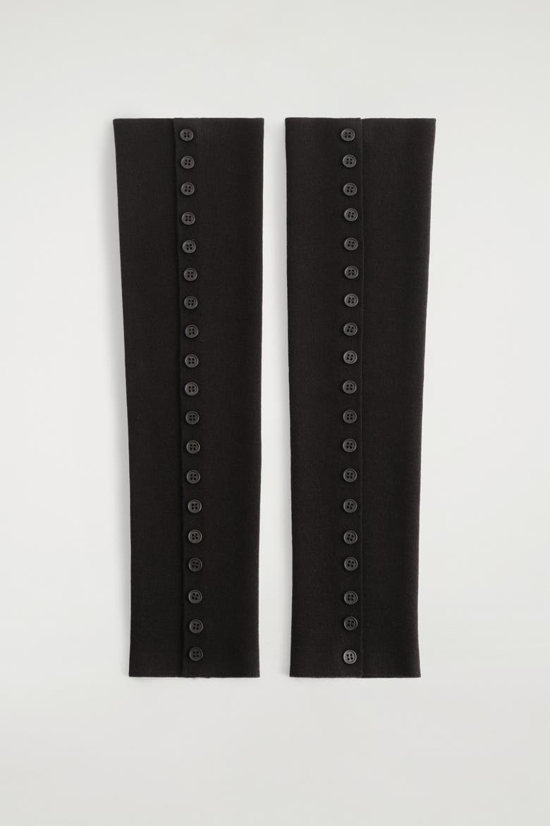 Buttoned Leg Warmers, Main, color, BLACK