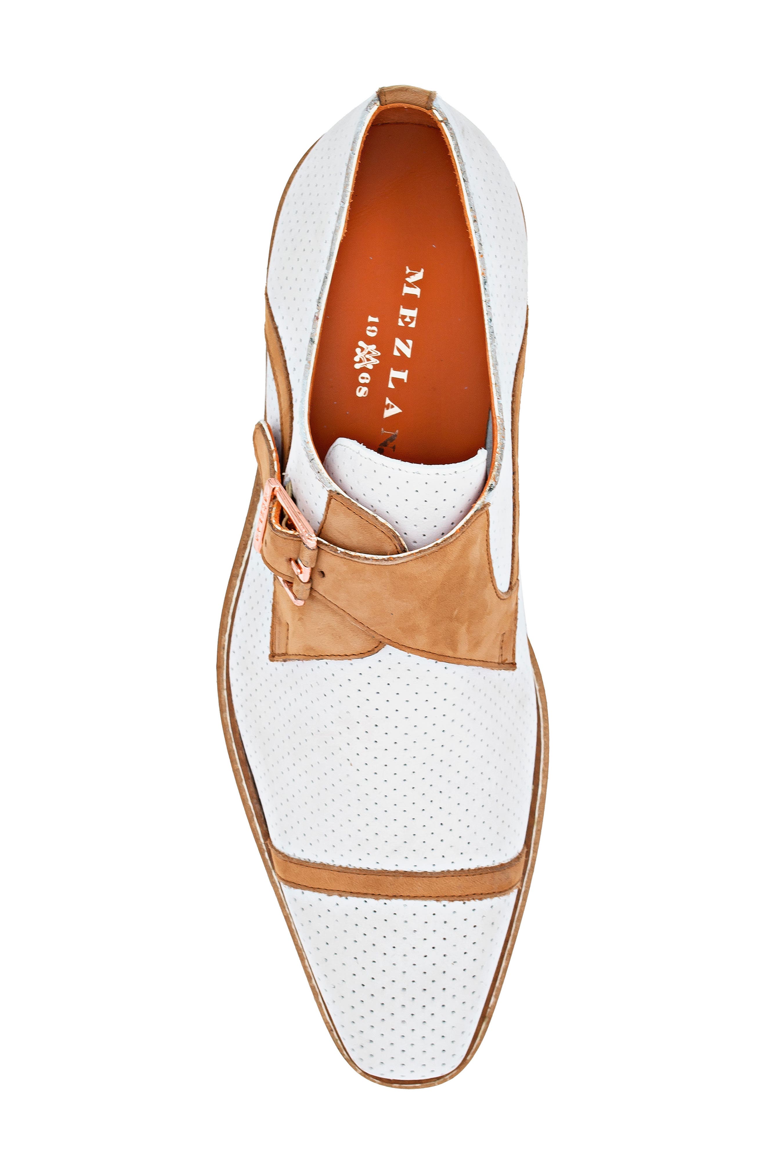 Alari Monk Strap Loafer, Alternate, color, BONE / COGNAC