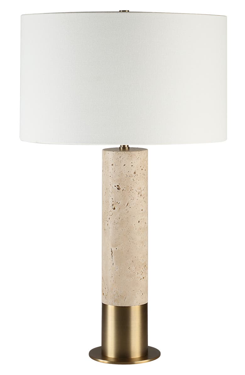 Renwil Amadora Travertine Table Lamp, Main, color,