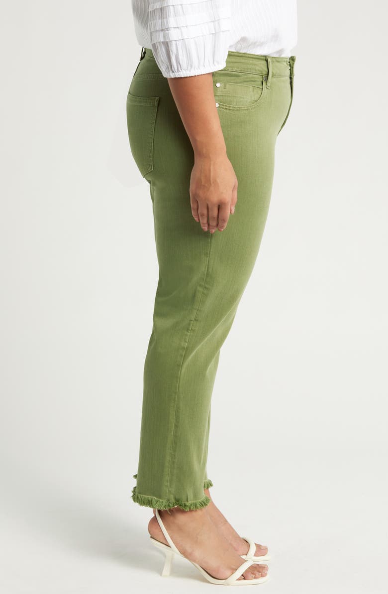 Liverpool Los Angeles Kennedy Frayed Crop Straight Leg Jeans, Alternate, color, 