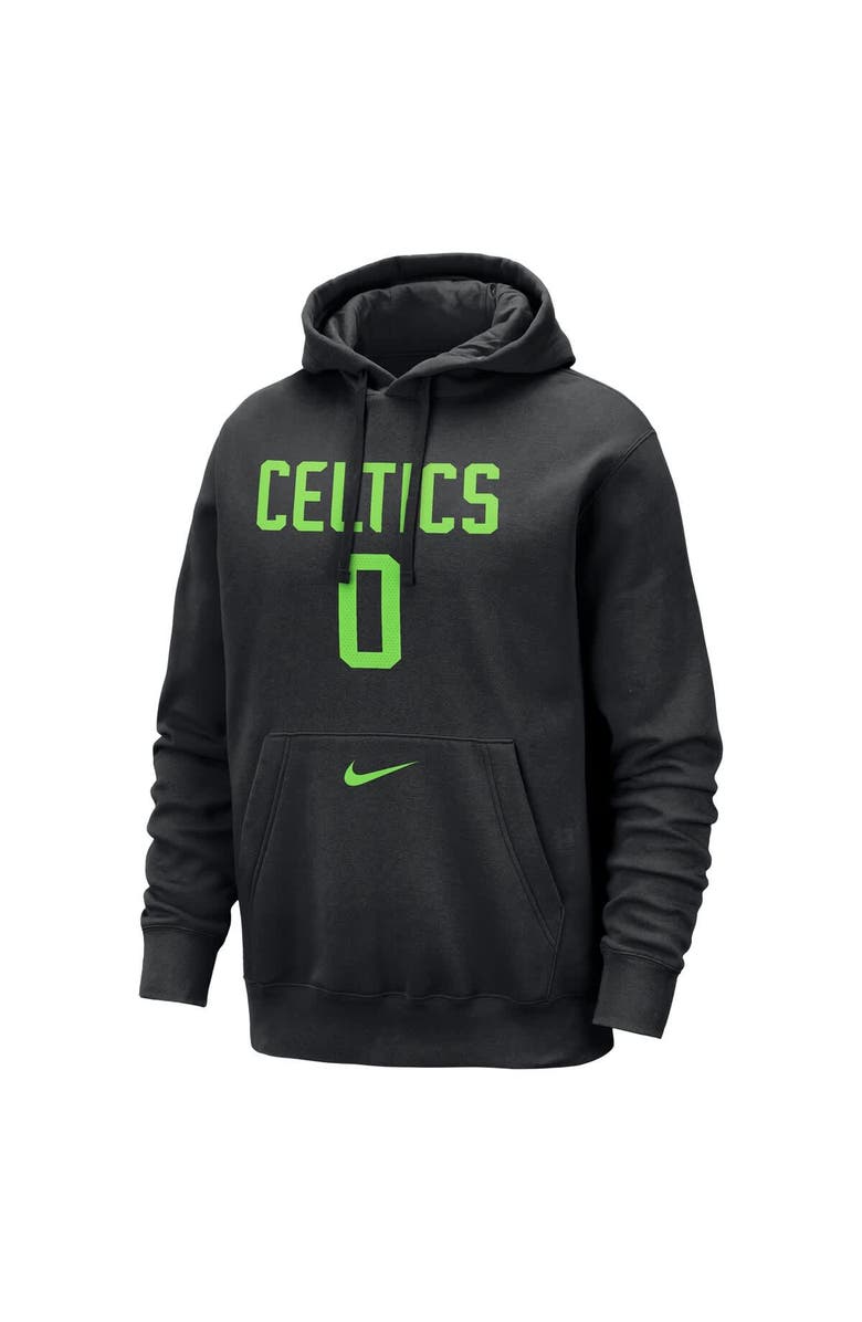 Nike Men's Nike Jayson Tatum Black Boston Celtics 2024/25 City Edition Name & Number Pullover Hoodie, Alternate, color,