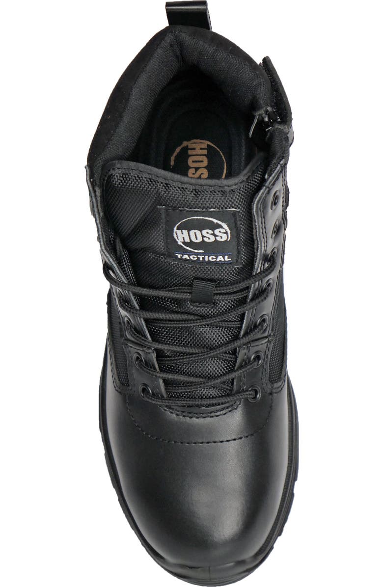 Hoss Boot Company HOSS Watchman 6 Inch Soft Toe Side Zip Work Boot, Alternate, color, Black