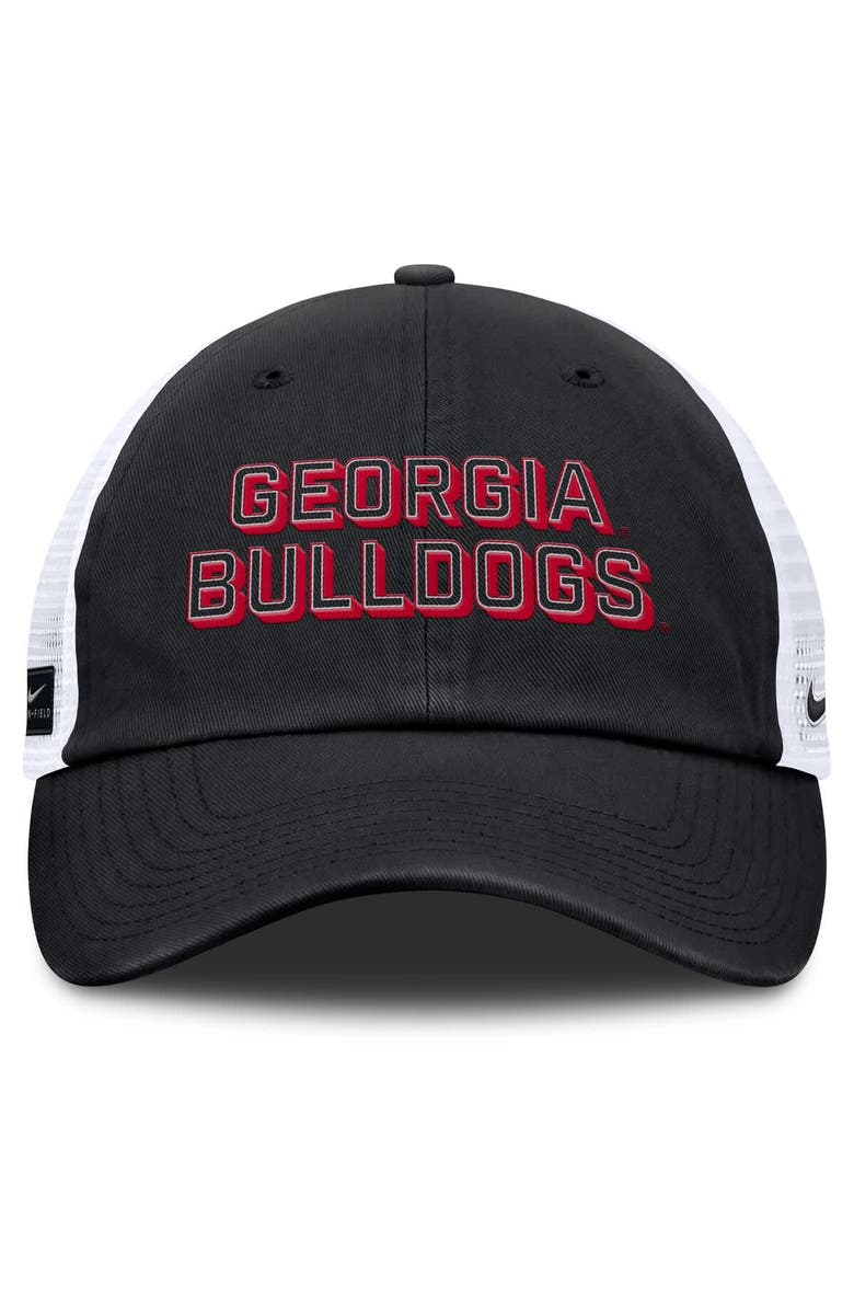 Nike Men's Nike Black Georgia Bulldogs 2025 Gameday On-Field Club Adjustable Trucker Hat, Alternate, color,