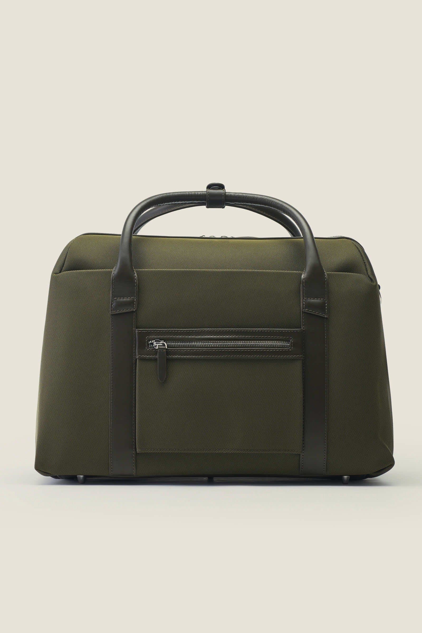 Duffle Suitcase Convertible Underseat Nylon Weekender, Alternate, color, Olive Nylon