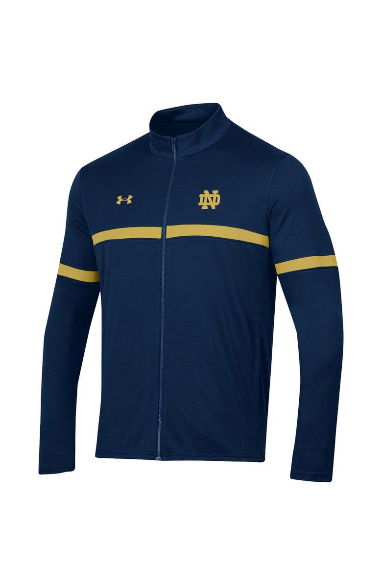 Under Armour Men's Under Armour Navy Notre Dame Fighting Irish 2023 Assist Warm Up Full-Zip Jacket, Alternate, color, 