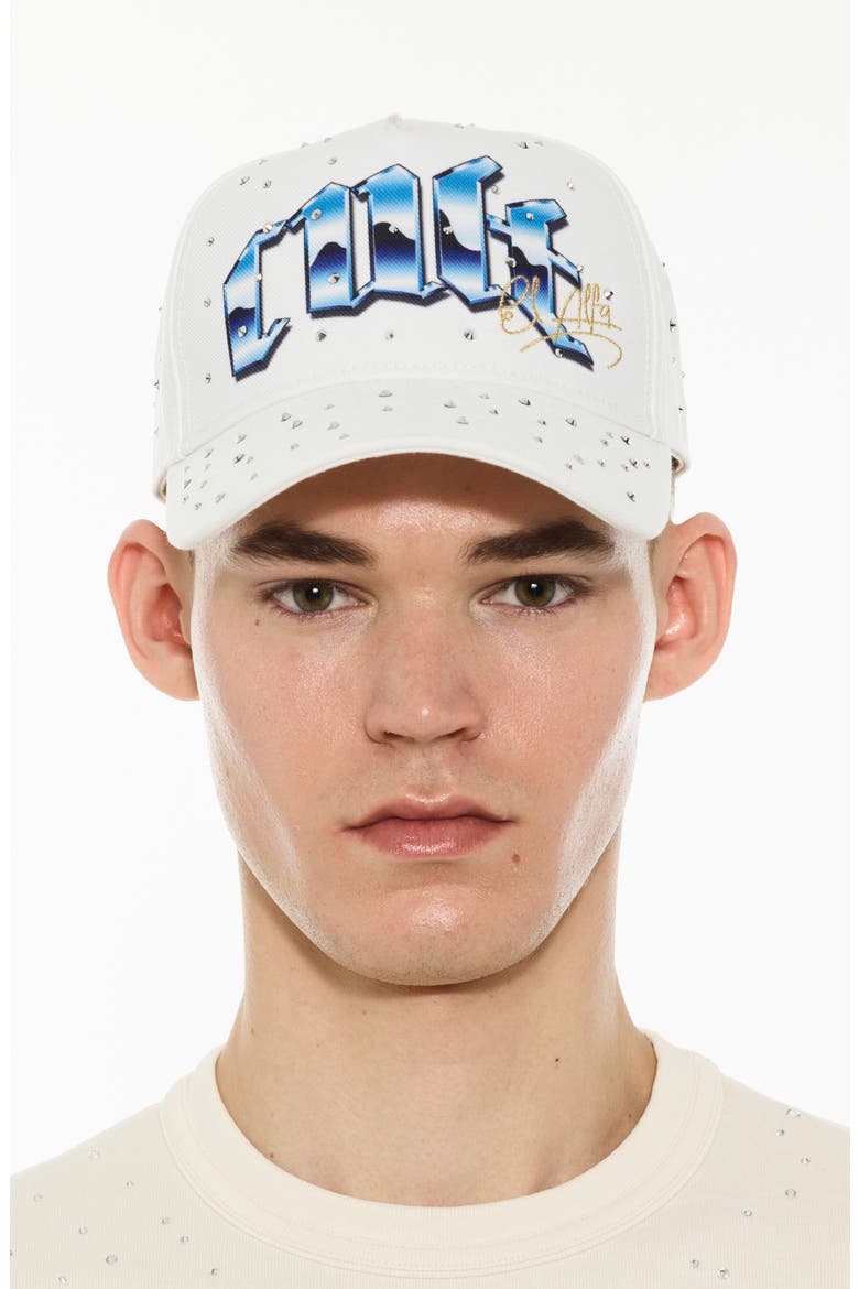 x El Alfa Logo Baseball Cap, Alternate, color, WINTER WHITE