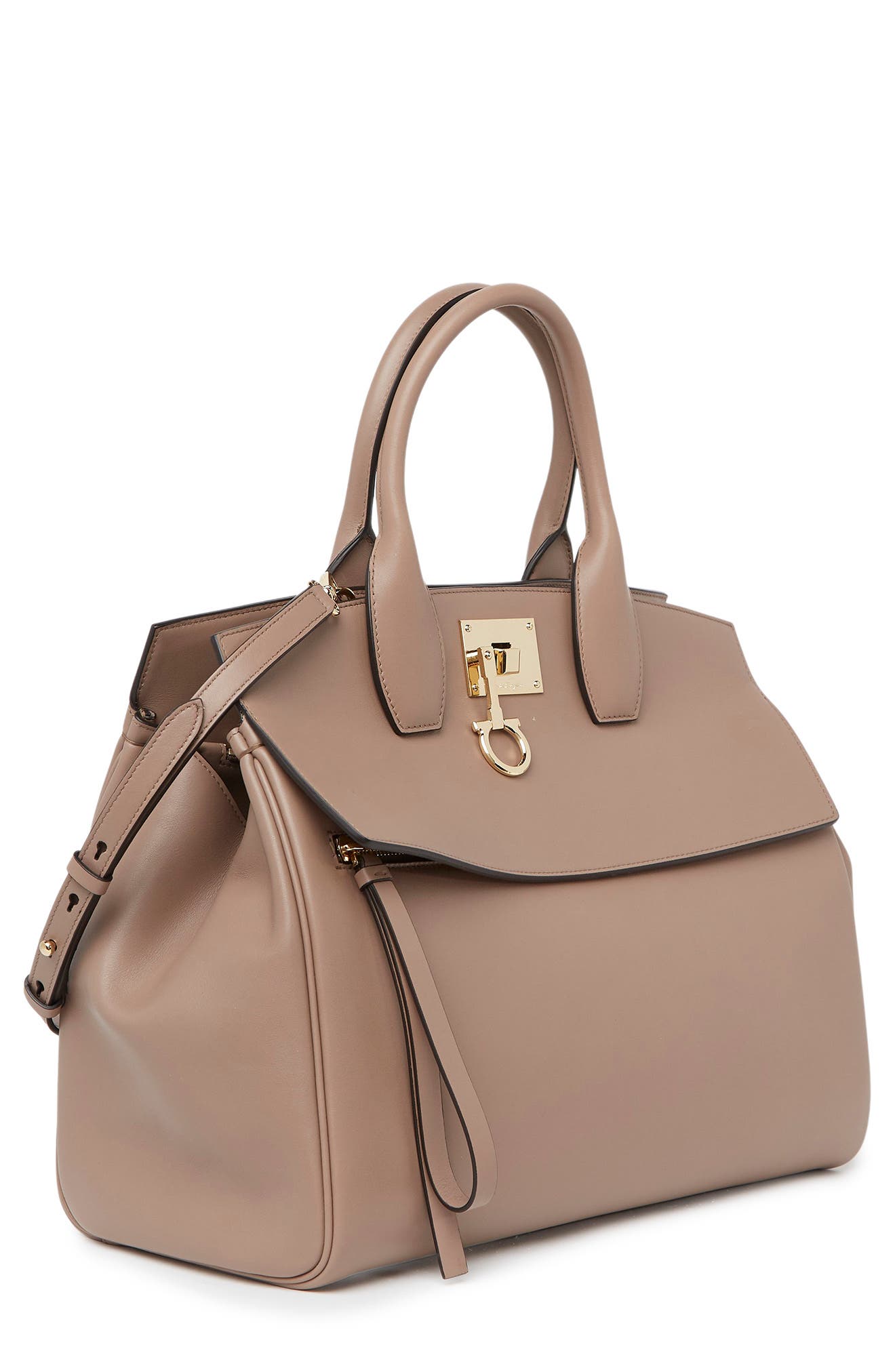 FERRAGAMO Salvatore Ferragamo Studio Medium Top Handle Bag, Alternate, color, 