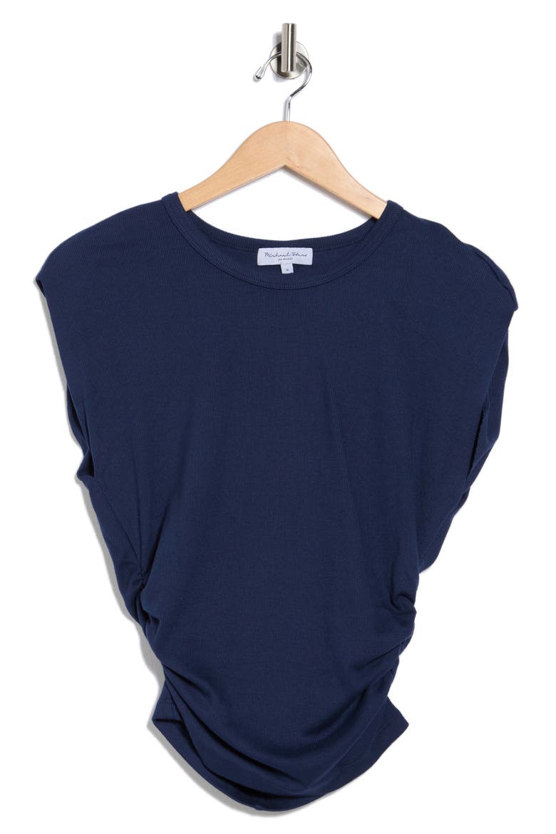 Joni Power Shoulder Rib Top, Alternate, color, NOCTURNAL