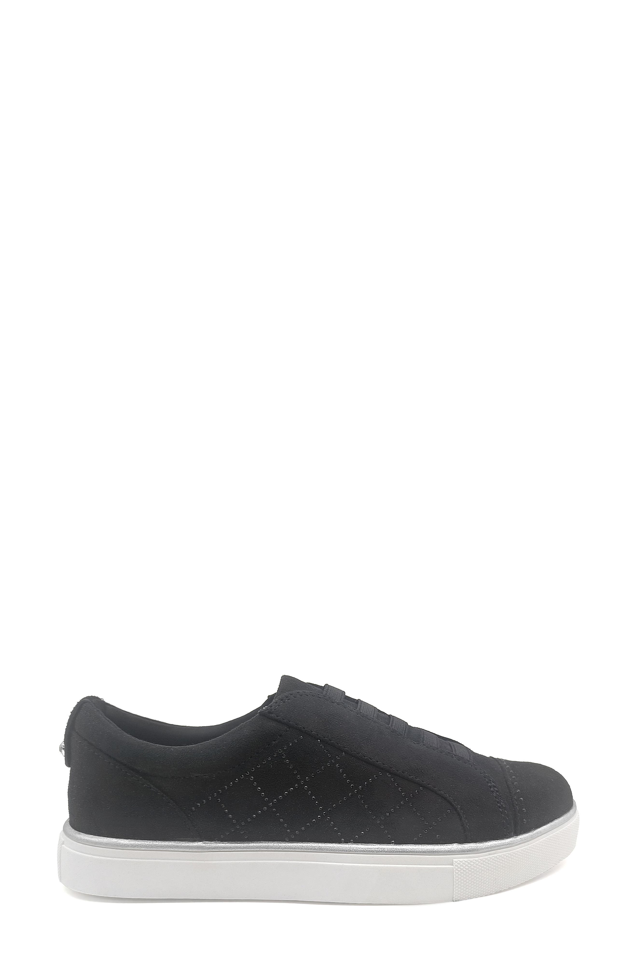 Reaction Kenneth Cole Bonnie Rhinestone Quilt Sneaker, Alternate, color, Black Micro