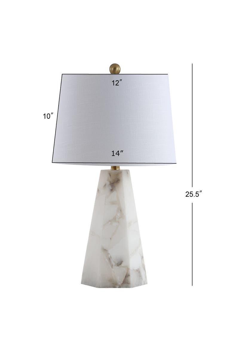 Xio Alabaster LED Table Lamp, Alternate, color, White