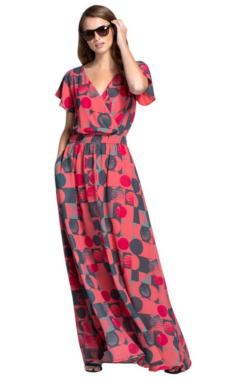 Hotsquash London Clothing Chiffon Wrap Top Maxi Dress