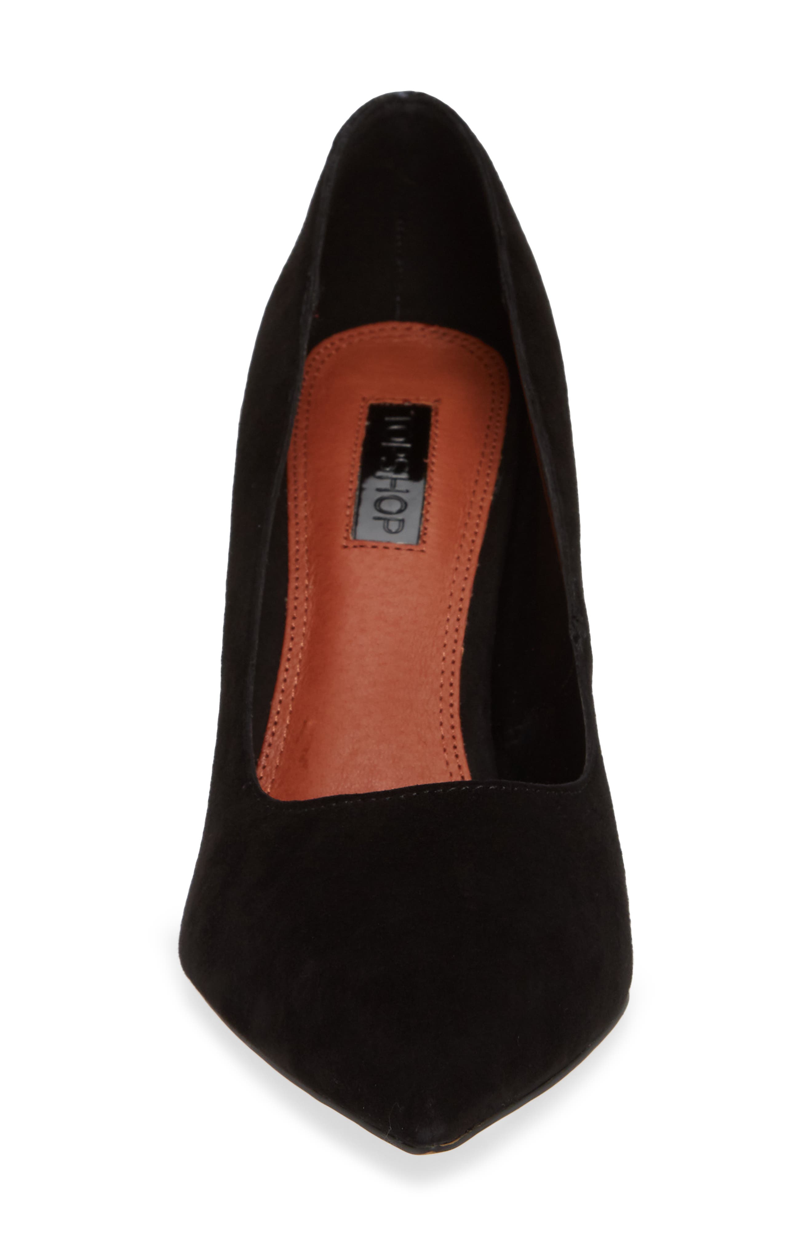 Topshop Ginny Flare Genuine Calf Hair Block Court Shoe, Alternate, color, 