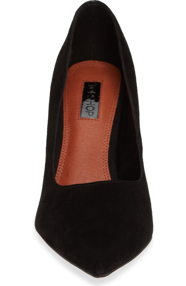 Topshop Ginny Flare Genuine Calf Hair Block Court Shoe, Alternate, color,