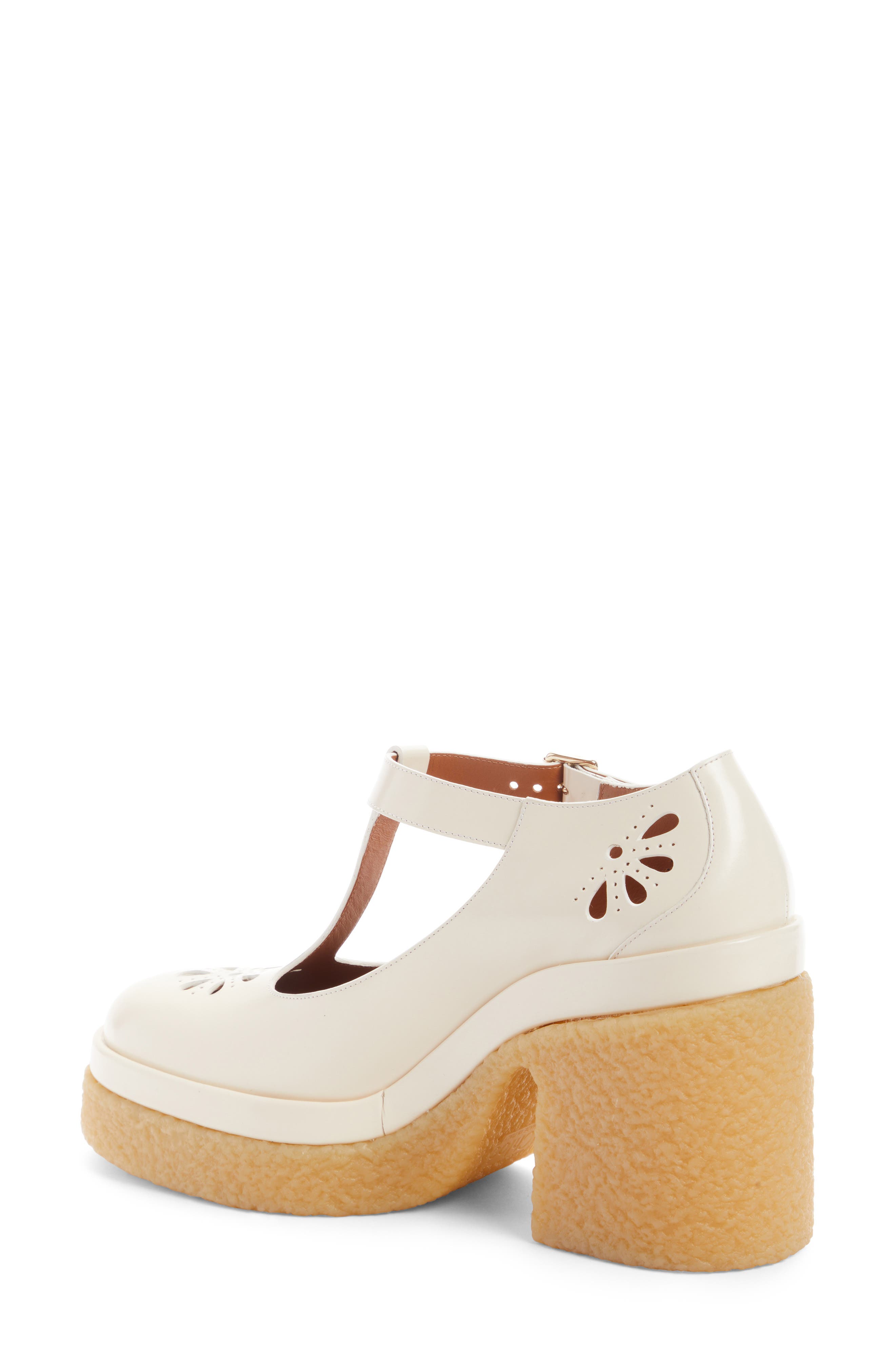 Chloé Kurtys Crepe Platform Mary Jane, Alternate, color, 