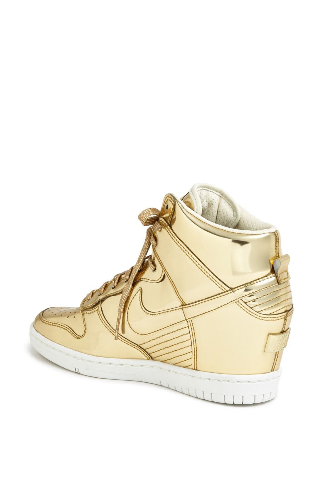 'Dunk Sky Hi' Hidden Wedge Sneaker, Alternate, color, METALLIC GOLD/ WHITE