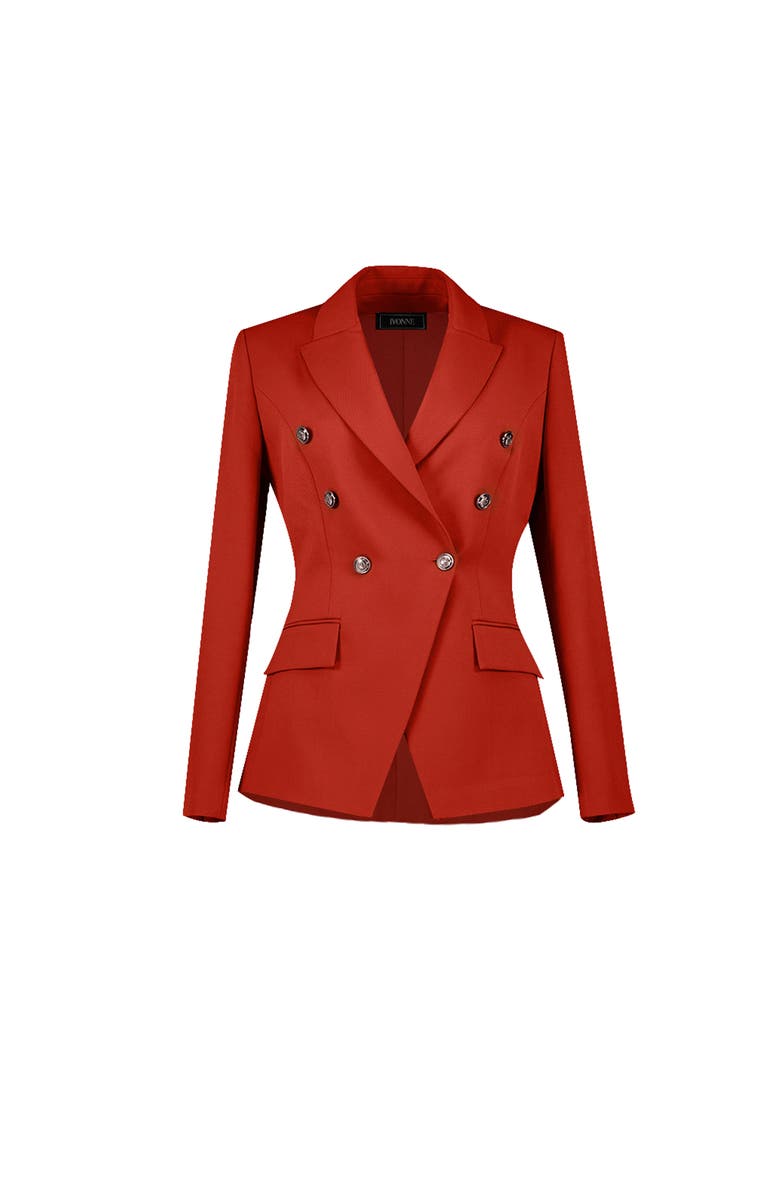 IVONNE Double-Breasted Blazer, Alternate, color,