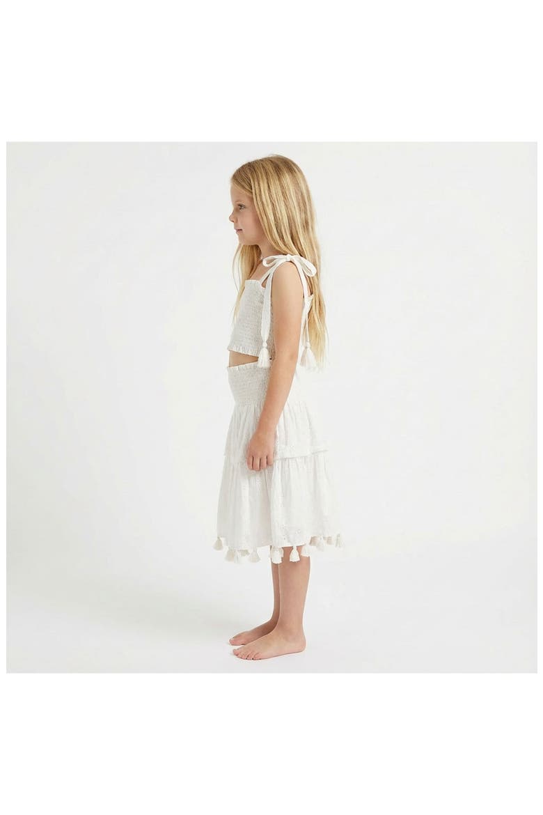 Noelle Girls Top and Skirt Set, Alternate, color, White